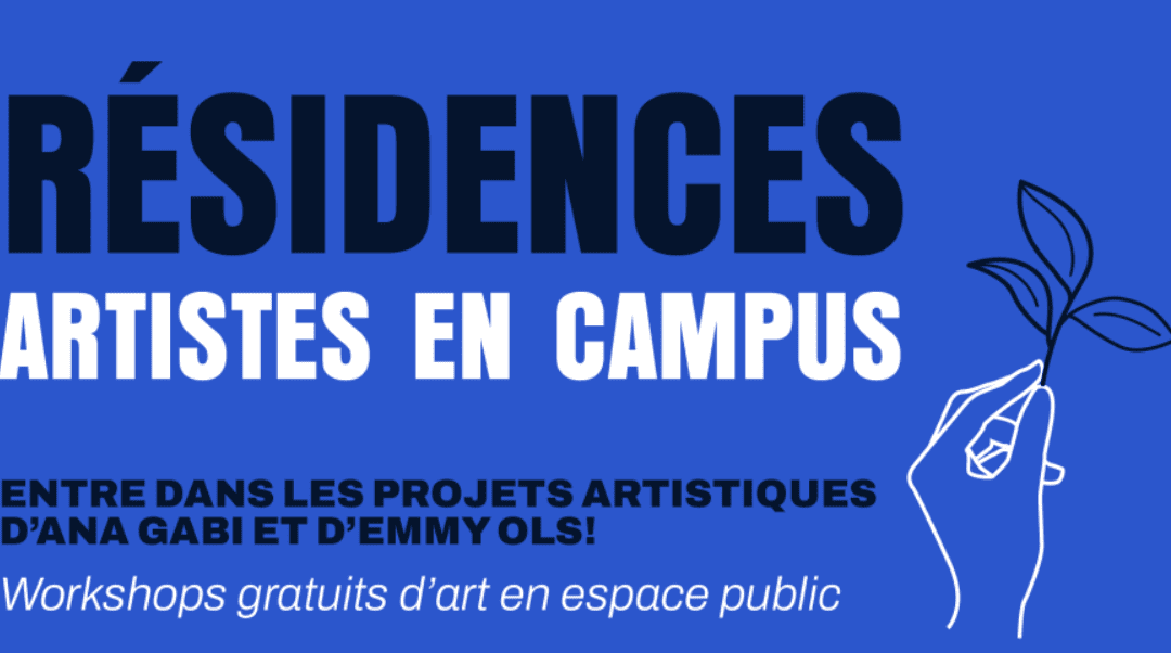 Résidences artistes en campus. Art en espace public.