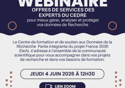 Webinaire Offres de services du CEDRE                                         (4 juin 2026)
