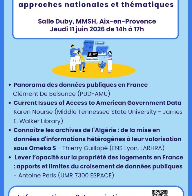 Journée d&rsquo;études autour des données : 11 juin 2026